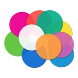 CREATIVE KIDS ON YOUR MARKS HOOK AND LOOP DOTS 100MM ASSORTED COLOURS PACK 10