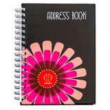 COLLINS ADDRESS BOOK LAMINATED COVER A6 BLACK