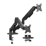 ACTIVIVA ERGOLIFE DUAL SCREEN GAS SPRING MONITOR ARM BLACK