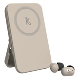KREAFUNK TOCHARGE GO POWERBANK  EARBUDS IVORY SAND