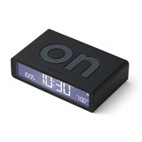 LEXON FLIP CLASSIC REVERSIBLE ALARM CLOCK BLACK