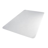 FLOORTEX CHAIRMAT CARPET POLYCARBONATE DEEP PILE RECTANGLE 900 X 1200MM CLEAR